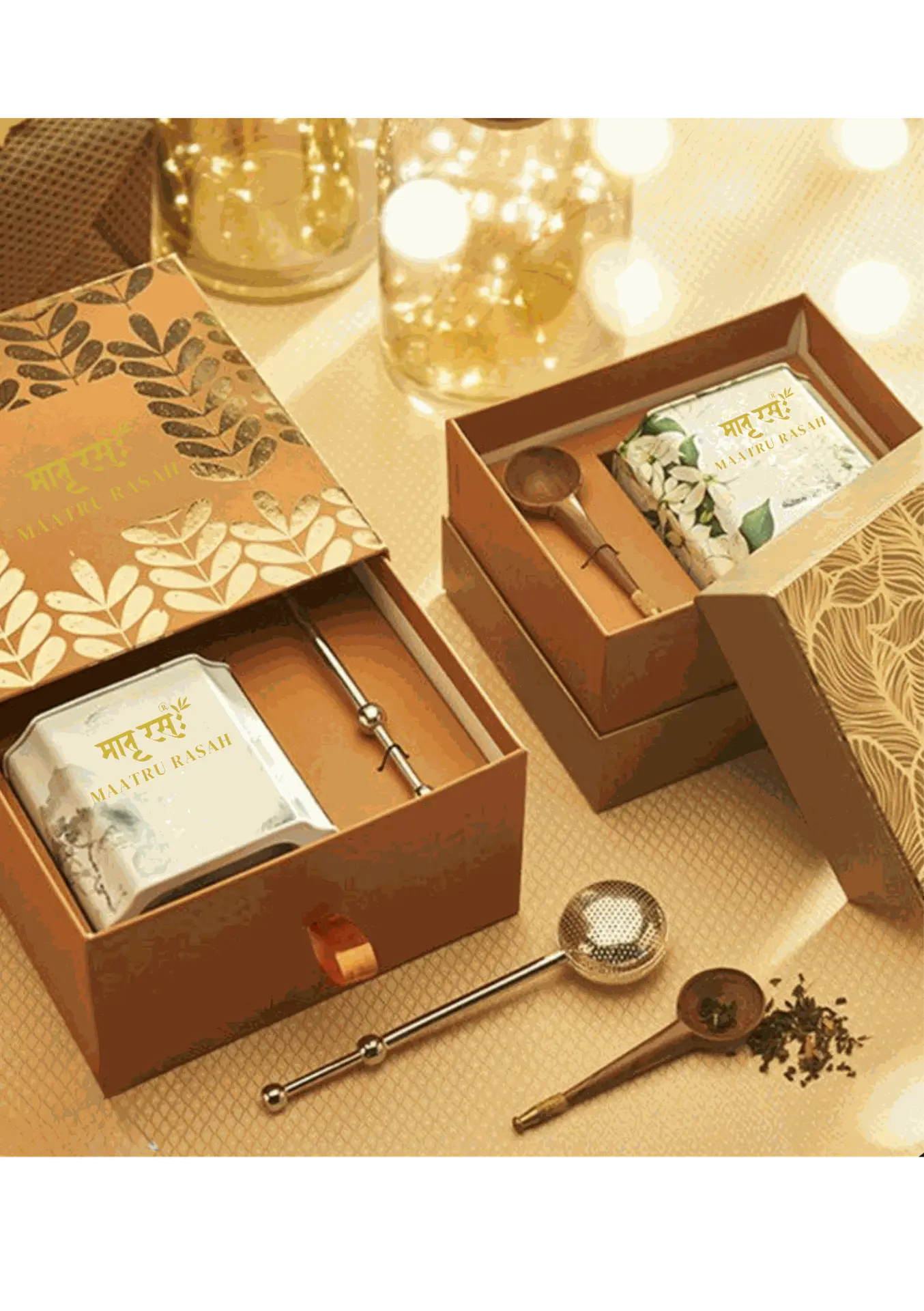 Maatru Rasah Luxury Gift Hamper Luxury handcrafted gift box with tea and wellness items by Maatru Rasah"