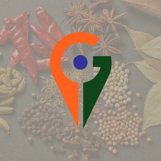 GI tag inspired symbol representing authentic traditional Indian spices and regional heritage food products by Maatru Rasah.