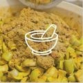 Five-spice masala icon for Panchranga Aamra oil-free dried mango pickle. Maatru Rasah.