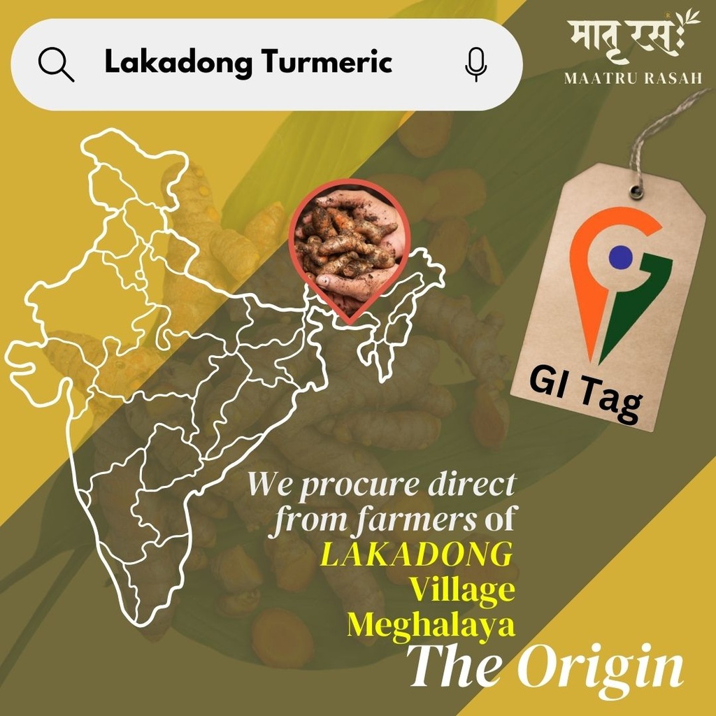 Meghalaya Golden Lakadong Turmeric Origin_Maatru Rasah