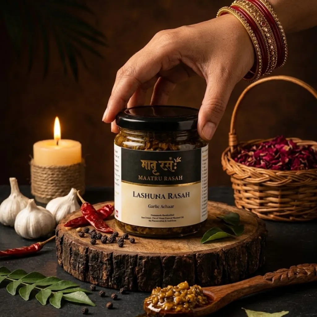 Garlic Achaar homemade by Maatru Rasah.webp