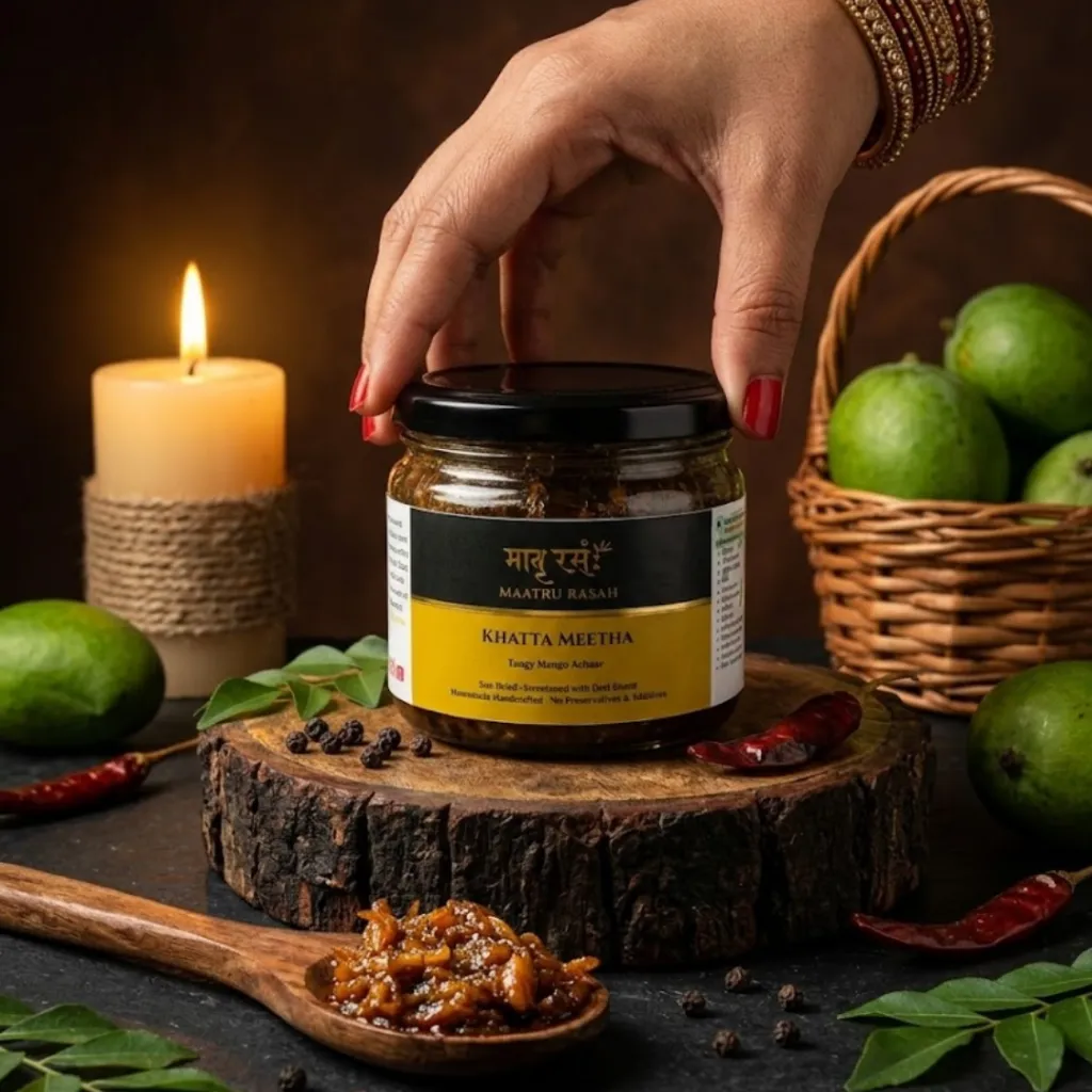 mango chunda khaata meetha achaar maatru rasah homemade.webp