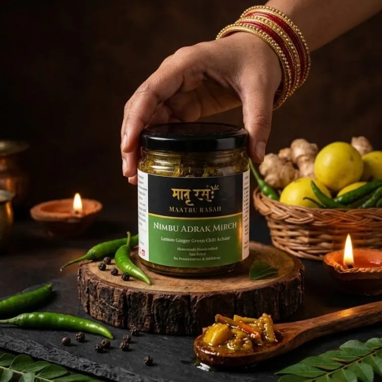 [NAM150G] Nimbu Adrak Mirch Achaar — Oil-Free Lemon Ginger Chilli