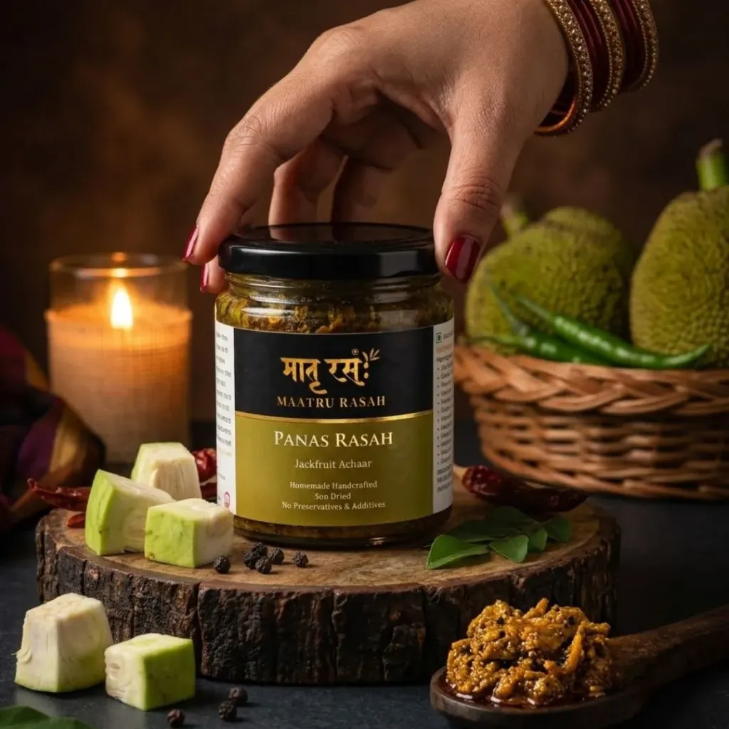 [OPR150G] Panas Rasah — Kathal Ka Achar (Jackfruit Achaar) (150g in Glass Jar)
