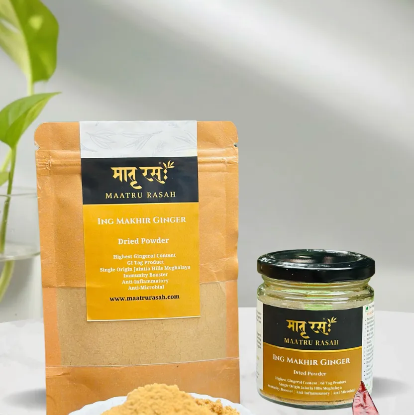 [IMG050P] Ing Makhir Ginger Powder (Sonth) — Single-Origin Meghalaya (50g in Pouch)