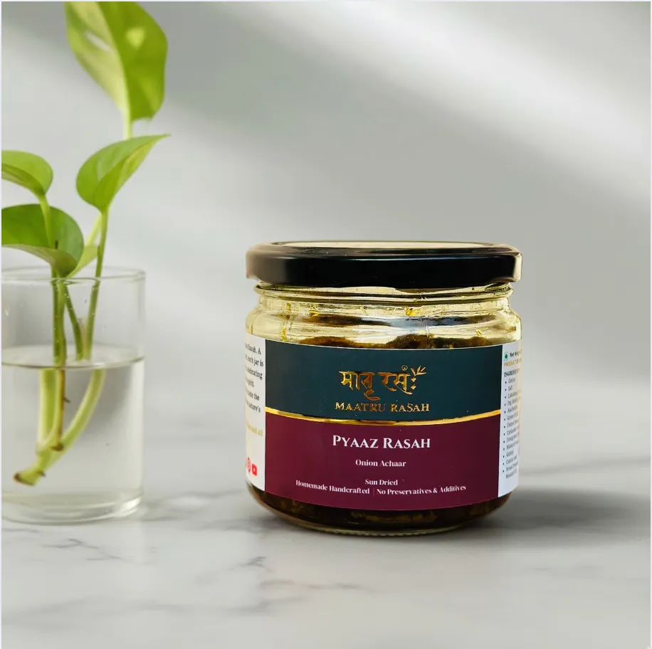 [PR150G] Homemade Onion Achaar | Onion Pickle | Pyaaz ka Achaar - PYAAZ RASAH (150g in Glass Jar)