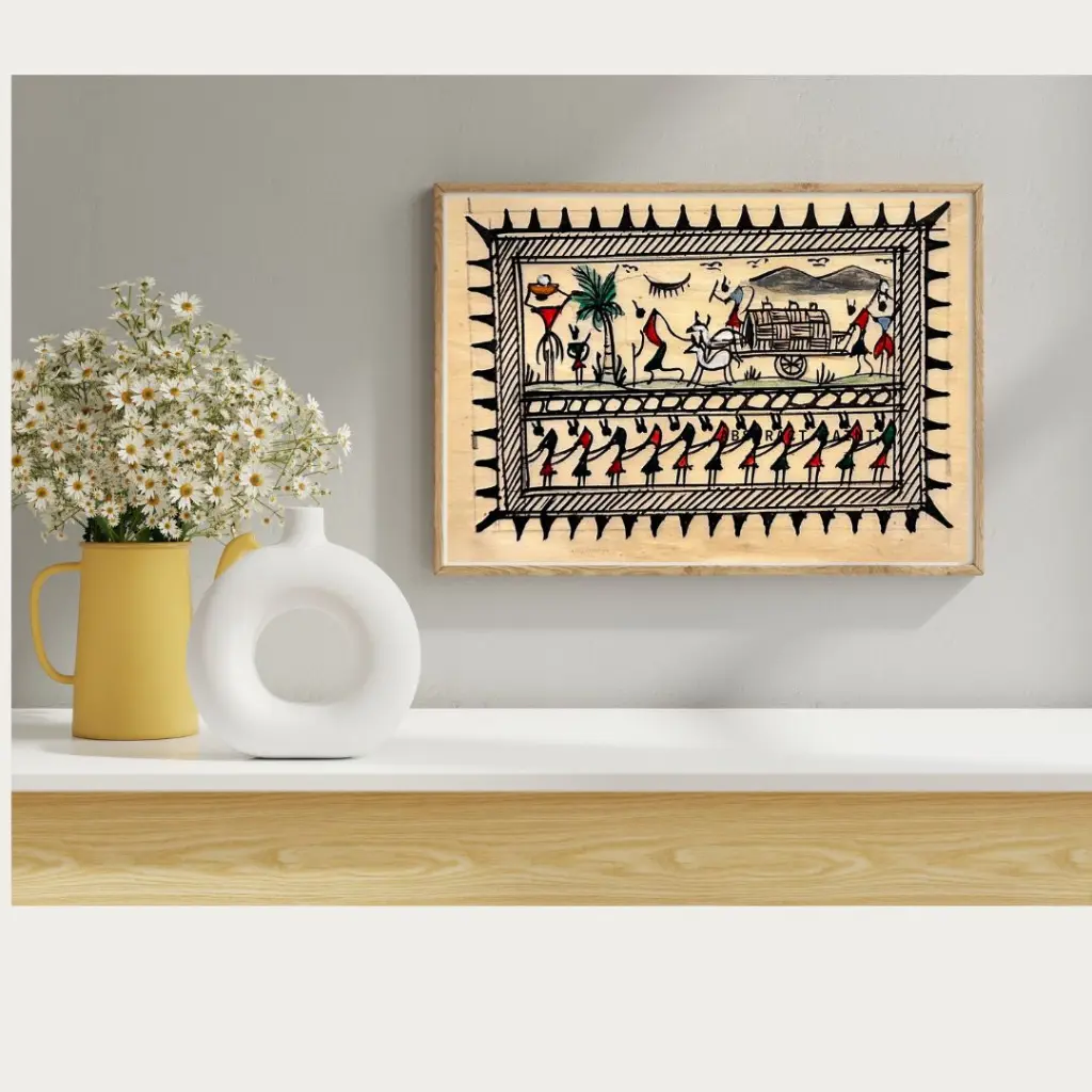 Handcrafted Rekha Chitra Tribal Art