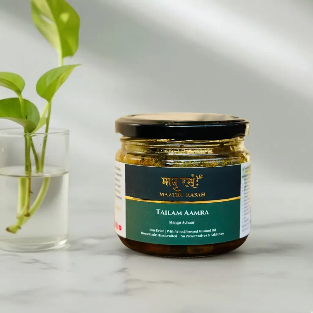 [TA150G] Tailam Aamra: Mango Achaar | Homemade Mango Pickle | Ghar ka Aam Ka Achar (150g in Glass Jar)