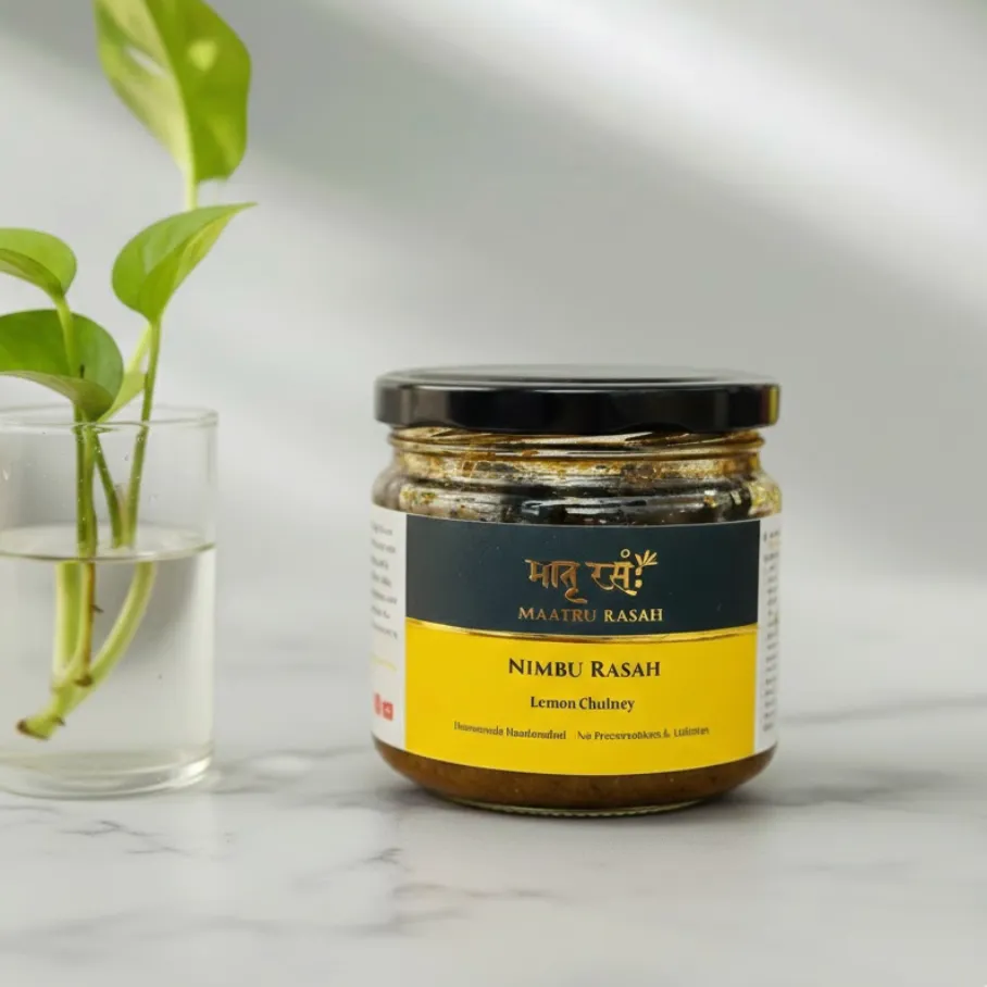 [ONR150G] Classic Nimbu Rasah | Homemade Nimbu Chutney | Tangy Nimbu ki Chatni (150g in Glass Jar)