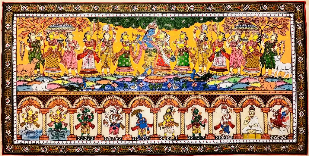GI Tag Pattachitra:  The Krishna Radha Dance & Vishnu Avtaar