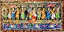 Eternal Dance of Love: Lord Krishna and Radha in Pattachitra Art Painting For Home Wall Art Decor