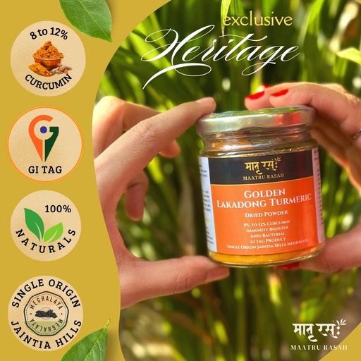 Organic Golden Lakadong Turmeric Powder of Meghalaya