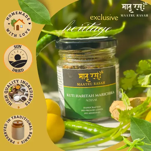 Kuti Haritah Marichika Green Chili Achaar